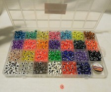 1000 New 6mm Round Bead Evil Eye Resin Jewelry Making Bracelet Spacer 1/4"