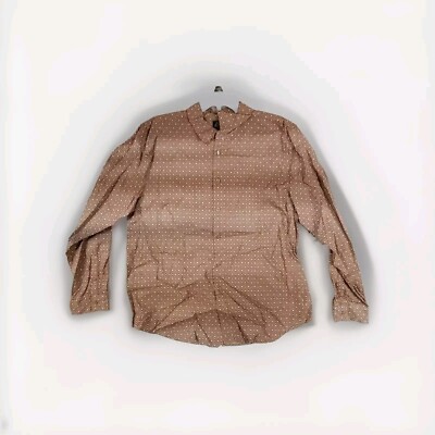 Abbott Elementary Beige Diamond Multi Long Sleeve Size Xl