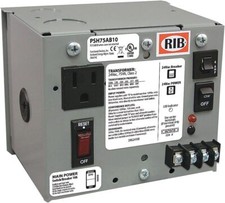 Functional Devices Psh75ab10 Enclosed Single 75va Power Supply Multi-tap to 24