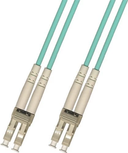 100 Meter 10Gb OM3 Multimode Duplex Fiber Optic Cable (50/125) LC-LC Aqua