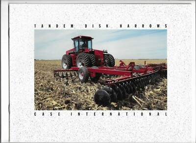 Original Case IH 485 501 596 3800 3900 Tandem Disc Disk Harrows Sales Brochure