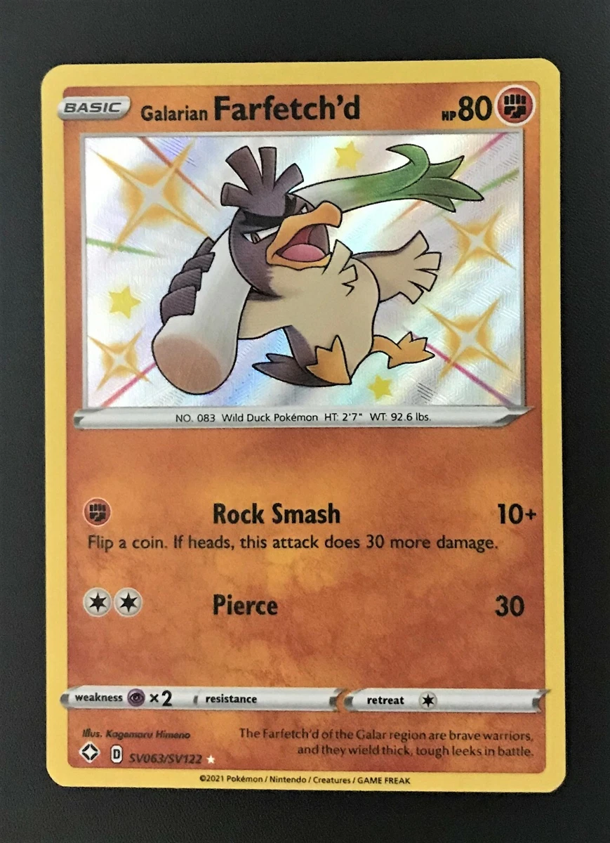  Pokemon - Galarian Farfetch'd SV063/SV122 - Shining