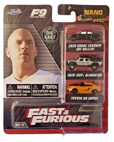 JADA TOYS FAST&FURIOUS 9台 JADA FAST & FURIOUS 9 2021 3 PC SET NANO HOLLYWOOD RIDES DIECAST