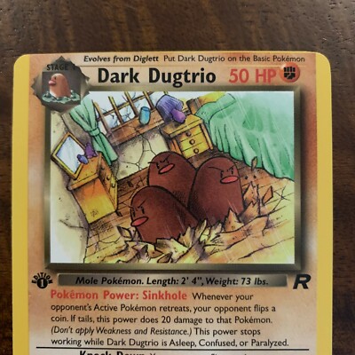 ERROR Pokemon DARK DUGTRIO 1st Edition - Team Rocket - 23/82
