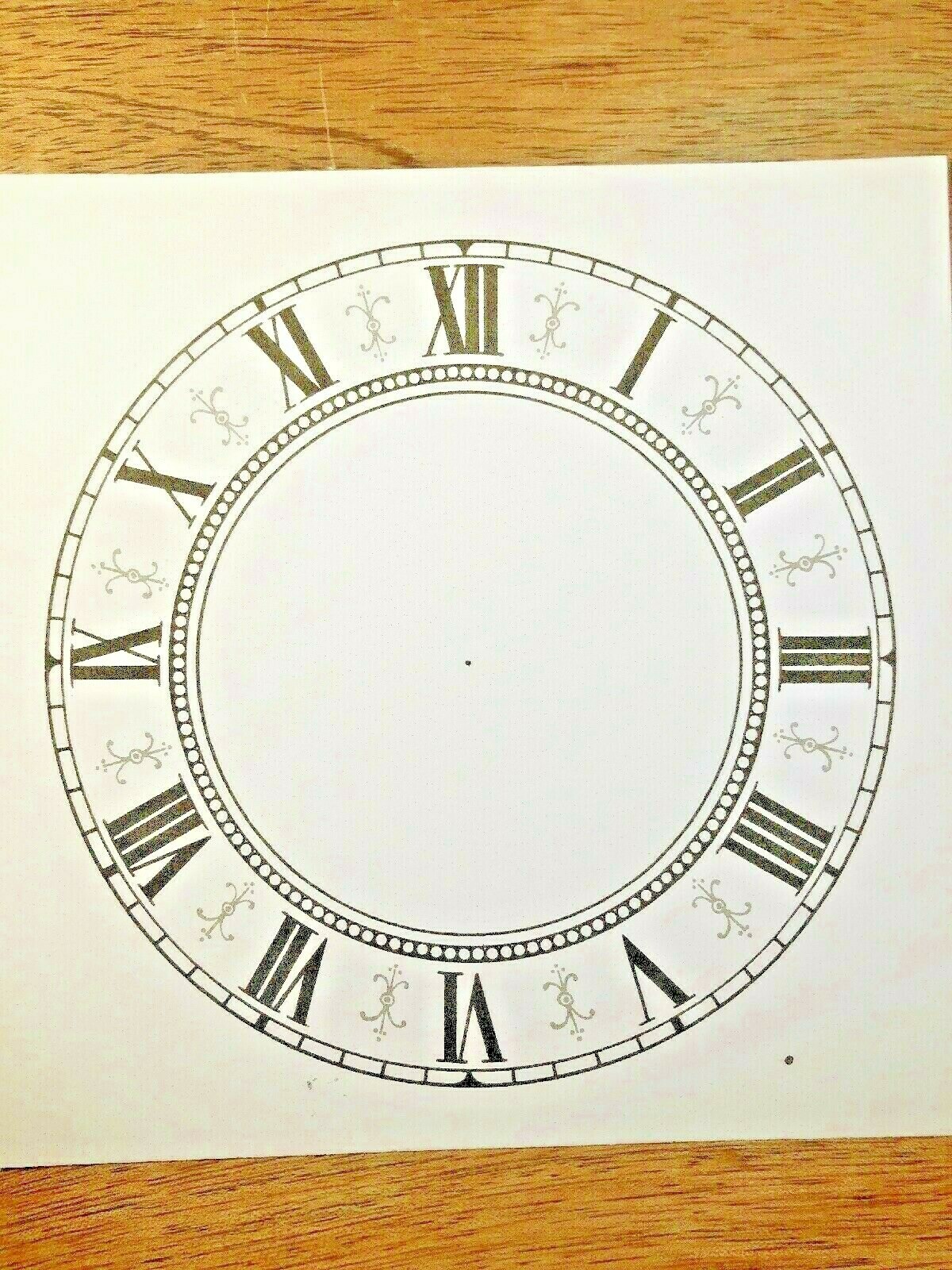 5" Paper Clock Dial, Roman Numeral           (Lot 196)