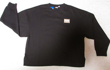PUMA NWT Ladies' Fleece Crewneck Black Sweatshirt CHOICE: M or L