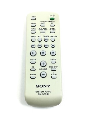 Genuine OEM Sony RM-SC3 System Audio Remote Control Working ~FAST~FREE~SHIPPING~