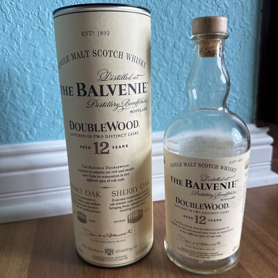 The Balvenie Doublewood Distinct CASKS 12 Year Old Empty Bottle W/CASE 750ml