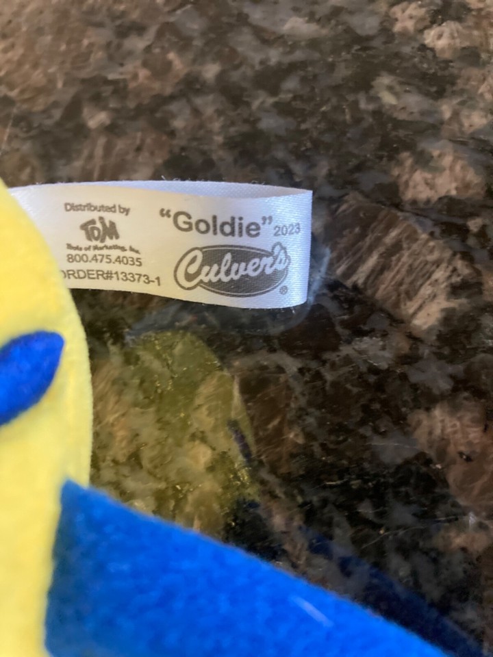 6" Culver’s Cheese Curd “Curdis” Stuffed Animal Plush Glasses Yellow Blue eBay
