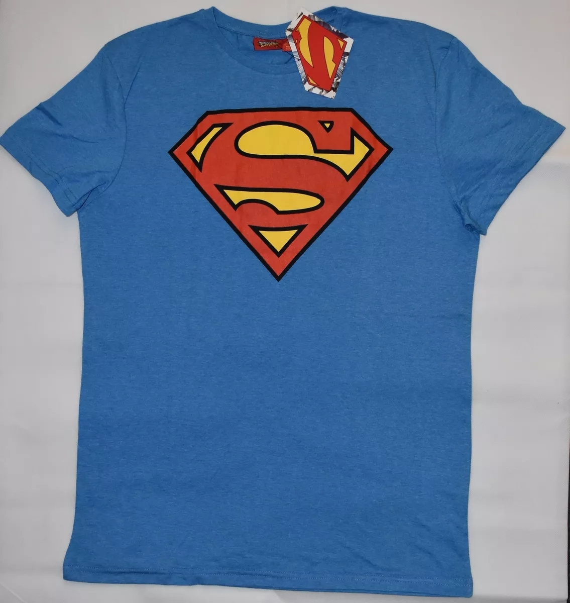 reservorio Corrección Al borde CAMISETA PARA HOMBRE Primark Superman de DC Comics azul roja y amarilla  NUEVA UK talla XL | eBay