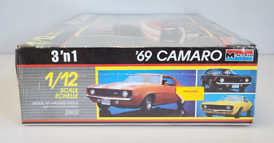 Monogram 69 Chevy Camaro 1:12 Scale Model Kit - Orange (2802) for