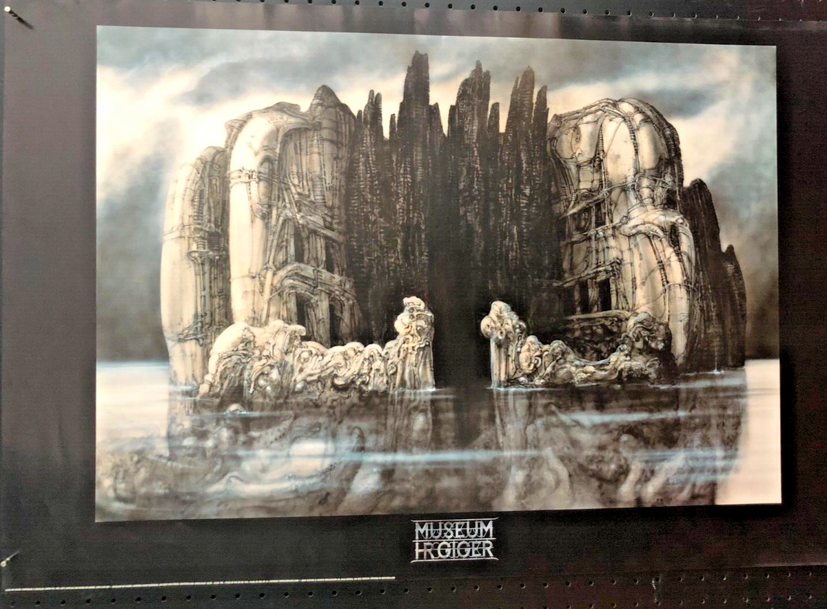 HR Giger, Hommage a Bocklin,Authentic 1998 Poster. 24x35inch.FREE