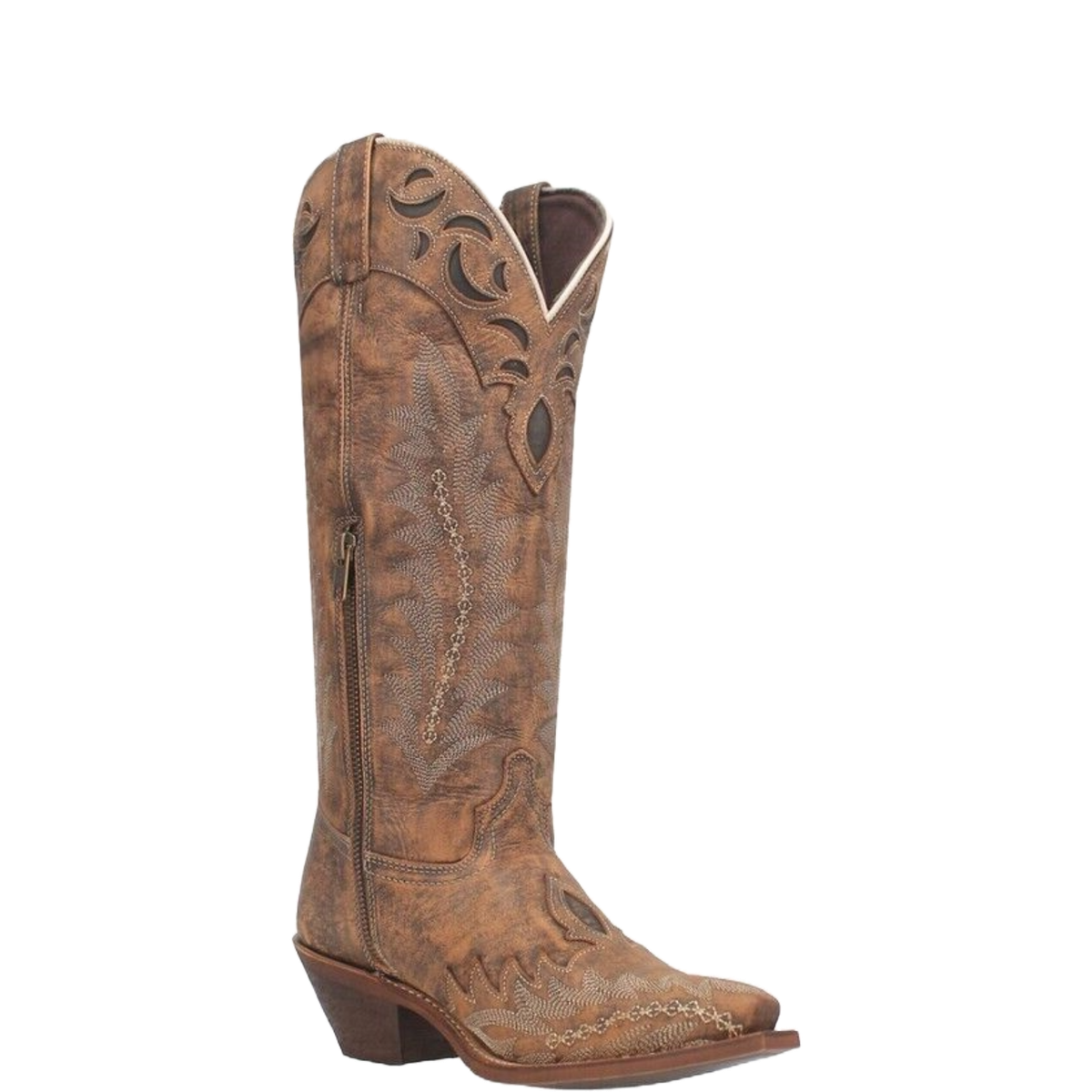 Laredo Ladies Paige Snip Toe Brown Tall Western Boots 52226  display picture 1