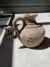 100 Handmade Artwork Ceramic Serpent Jug By Australian Maker.