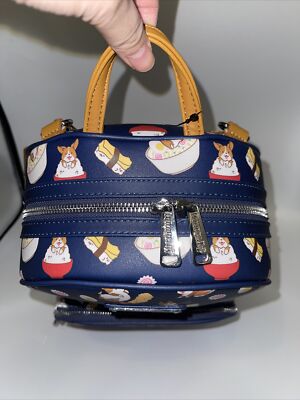 Loungefly Corgi Ramen Sushi Mini Backpack & Cardholder  display picture 3