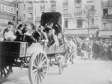 Belgian Civilian Refugees Paris France 1914 8x10 World War I WW1 Photo