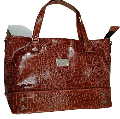 Men's Leather Business Briefcase – Laptop Bag With Shoulder Strap, Fits Up To 14" Laptop (Blue)