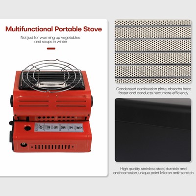 Portable Outdoor Camping Stove 2 In 1 Gas Butane Propane Heater for Picnic  Tent | eBay