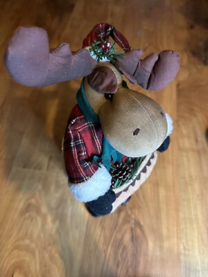 Vintage Delton Product Corp Fine Collectibles Stuffed Standing Moose