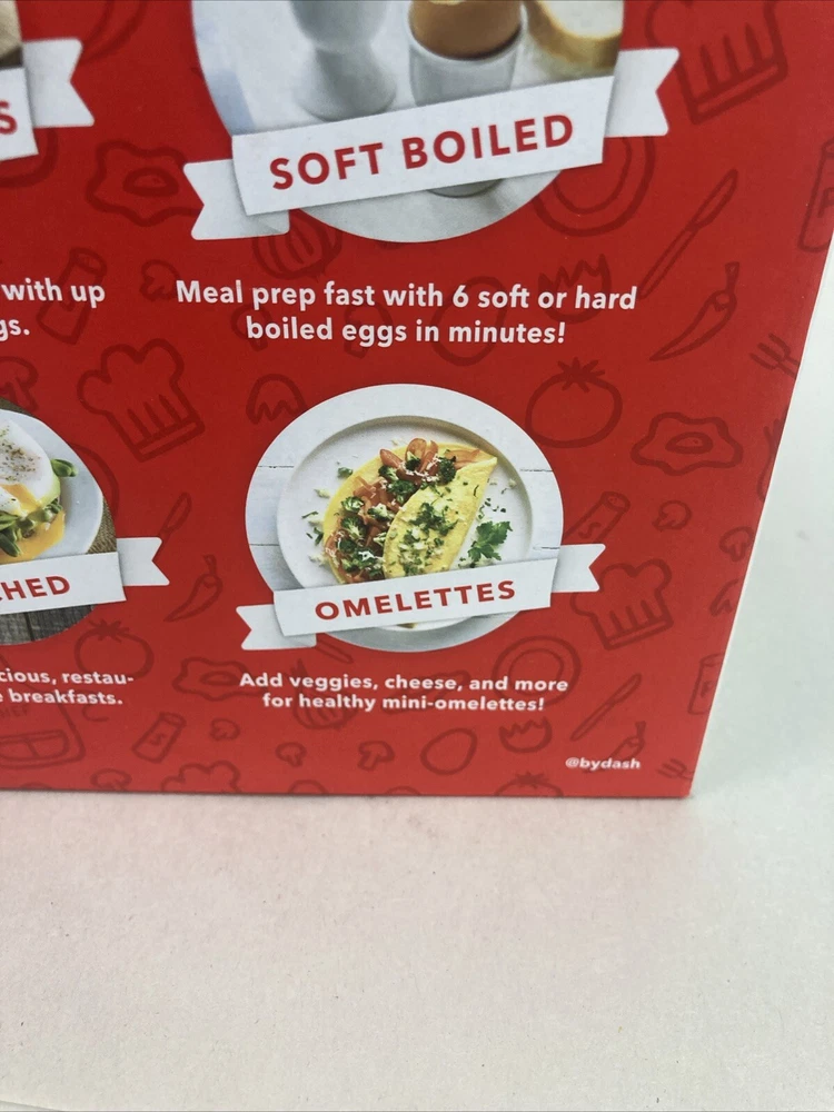 New DASH Rapid Electric Egg Cooker with 6-Egg Capacity in Original Box New DASH Rapid Electric Egg Cooker with 6-Egg Capacity in Original Box