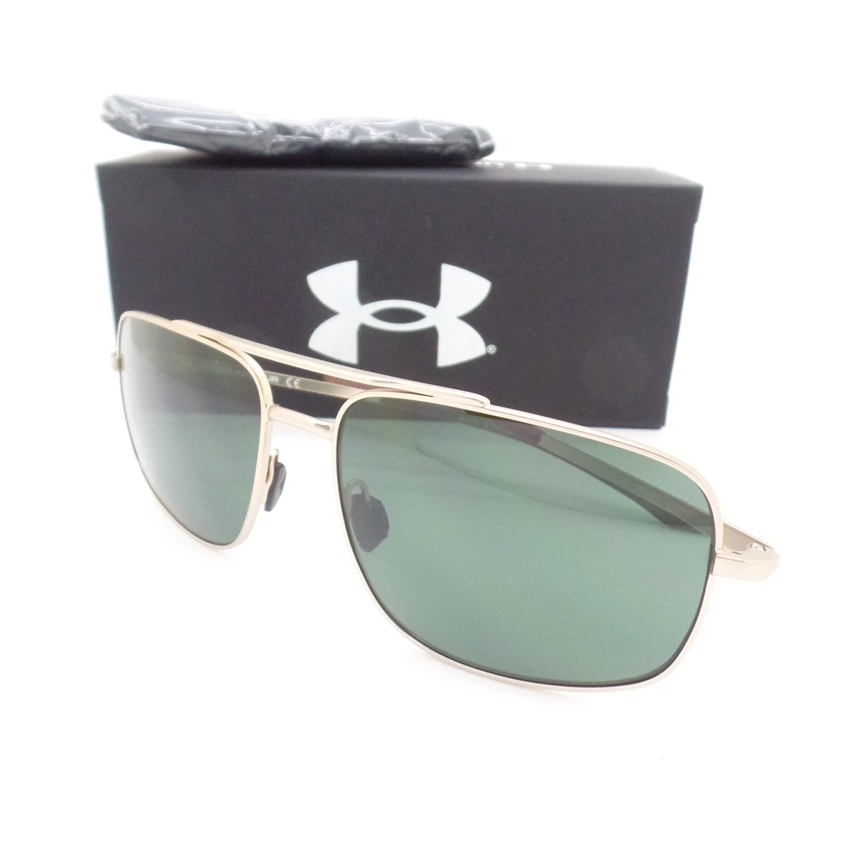 Under Armour Impulse Matte Gold 0015 CGSQT Matte Gold New Authentic Sunglasses