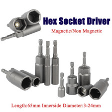 Hex Socket Driver Durable Nut Driver Bit Magneticnon Magnetic Length65mm Hex Socket Driver Durable Nut Driver Bit Magneticnon Magnetic Length65mm