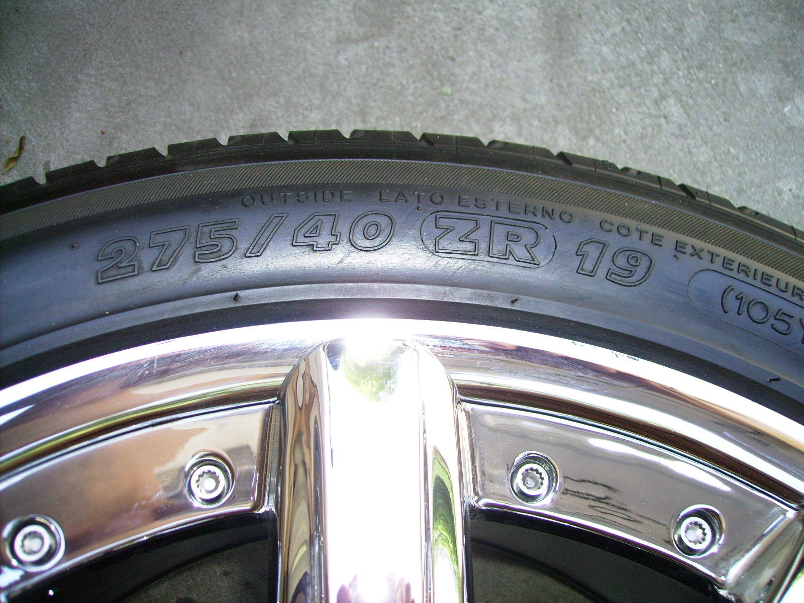 19" NW CHROM BENTLEY MULLINER FLYING SPUR CONTINENTAL GT OEM FACTORY WHEELS TIRE