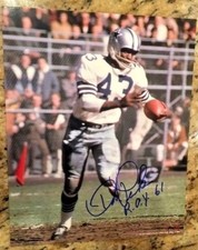 DON PERKINS, Ring of Honor member signed DALLAS COWBOYS 8X10