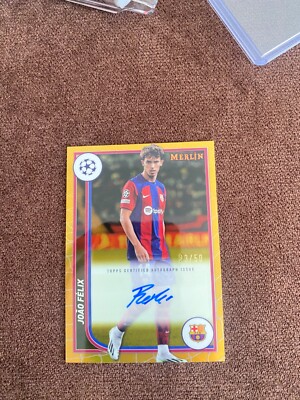 2023-2024 topps merlin chrome Joao Felix 23/50 autograph | eBay
