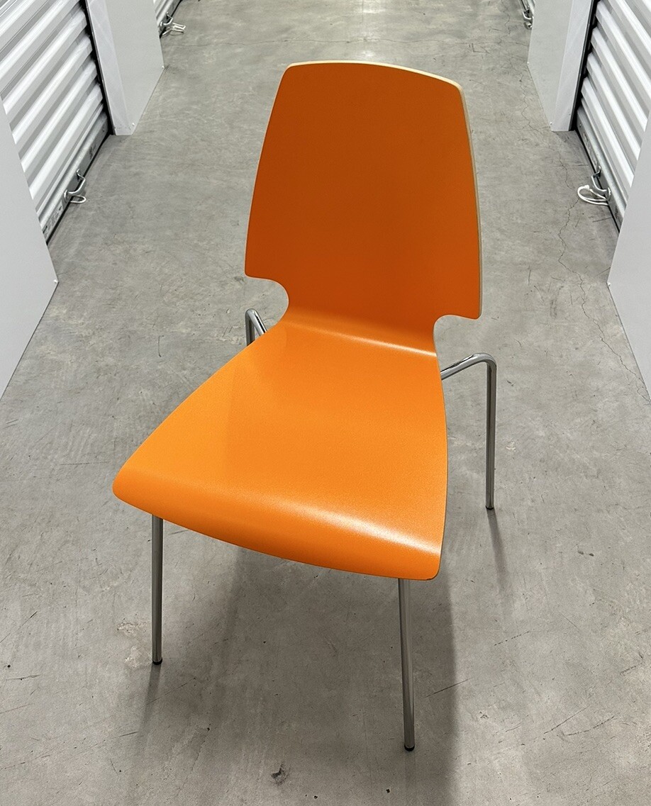 ☆希少☆IKEA VILMAR 廃盤 チェア レトロポップな4脚セット Set of 4 Ikea Vilmar Chair Vintage Early 2000's Orange