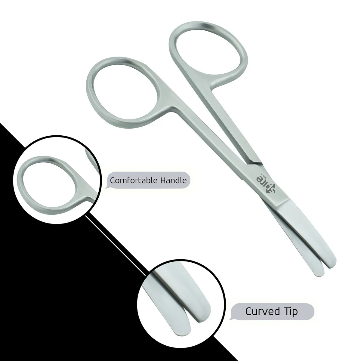 Stainless Steel Baby Safety Scissors Rounded Tips Manicure Newborn Child  Nail