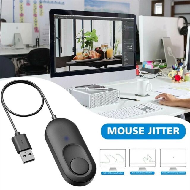 ON/OFF Buttons USB Mouse Mover Keeps Computer Awake Virtual mouse Mouse Jiggler