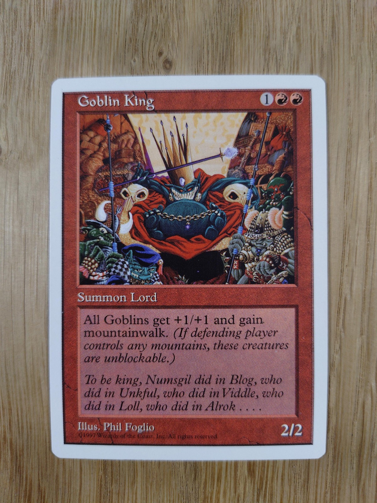 Goblin King (NM), ENG, Fifth Edition 1997, Magic MTG 4