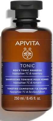 NEW Apivita Men's Tonic Shampoo with Hippophae TC & Rosemary 250 ml 8.45 oz