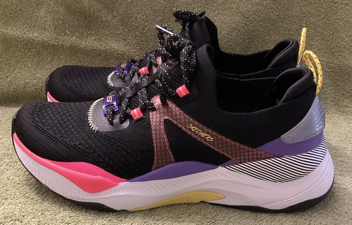 Skechers Retro Skechers Ladies Size Skechers Shoes Black Womens