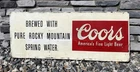 Vintage 1960’s Coors Americas Fine Light Beer Metal Sign