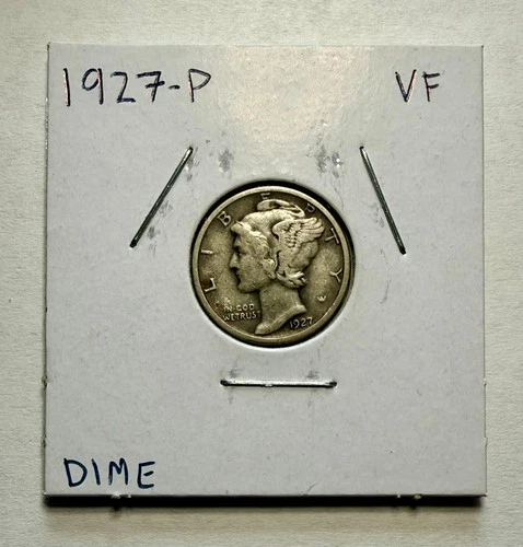 1927-P Mercury Dime SILVER - Very Fine (VF)