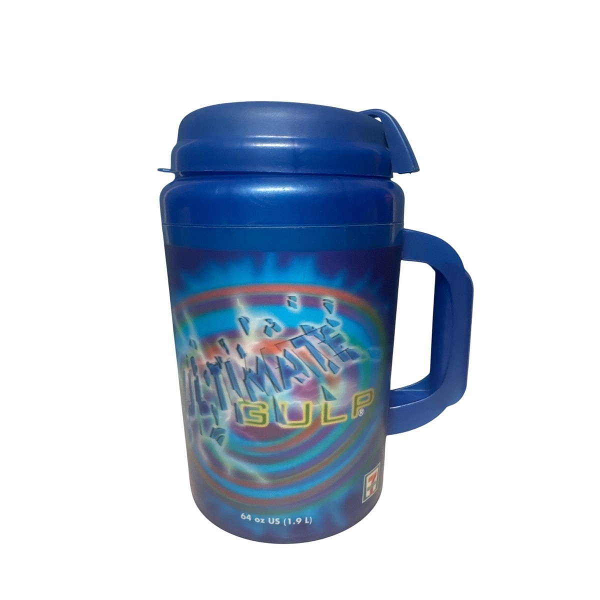 7-Eleven Ultimate Gulp 64 oz Blue Insulated Travel Mug Vintage 1.9L Large  Cup | eBay