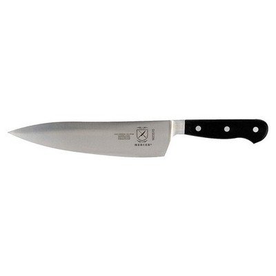 MERCER CUTLERY M23510 Chef Knife,8 in Blade,Black Handle 6AKE5