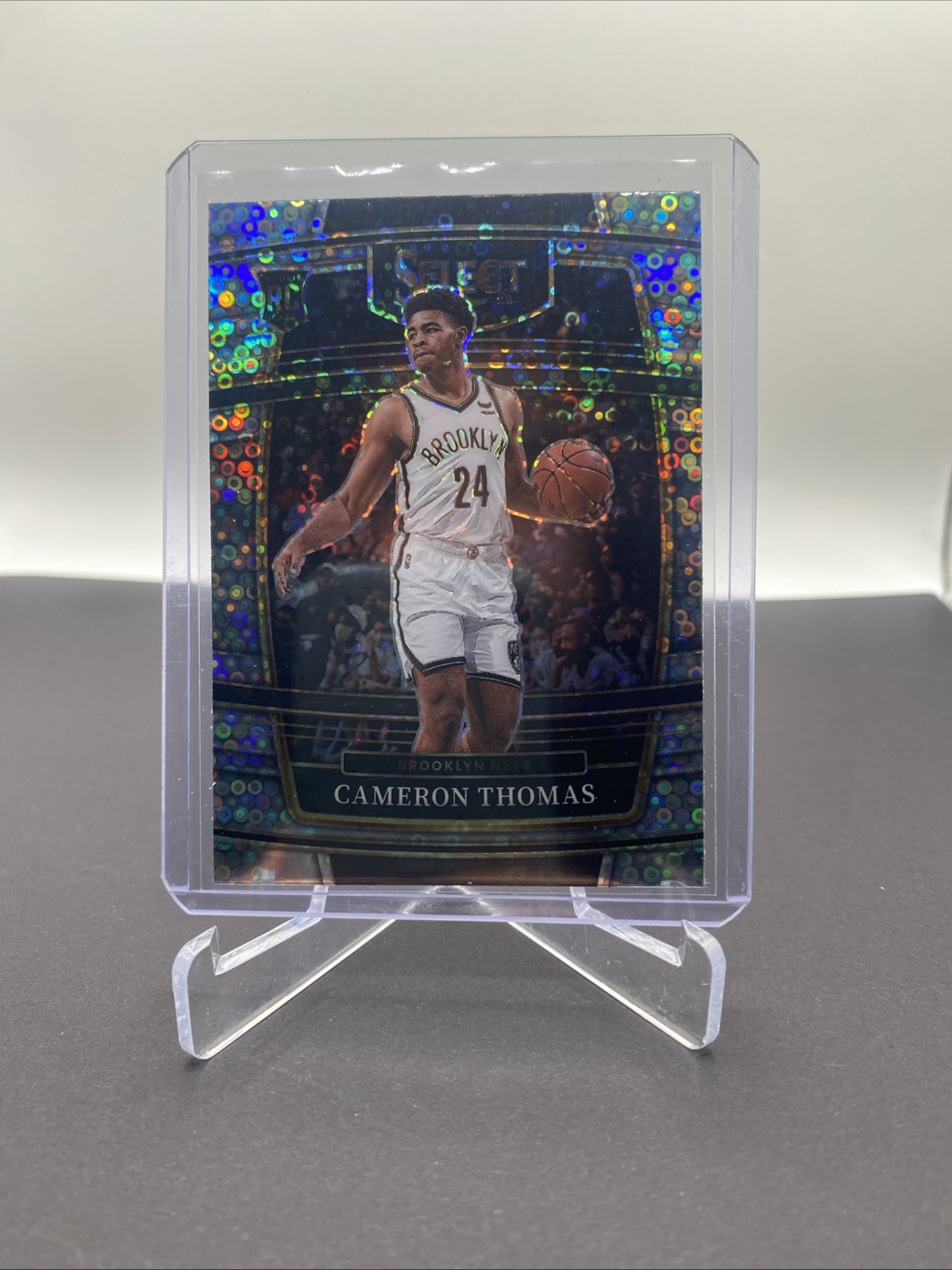 2021-22 Select Cameron Thomas Disco Prizm Rookie RC Concourse #21 Nets