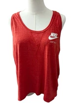 NIKE JUST DO IT Red Racer Back Tank Women’s Size Large