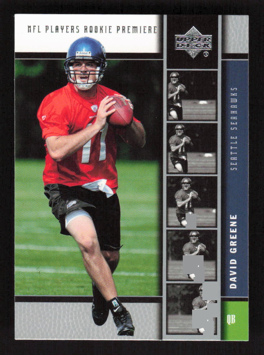 David Greene 2005 Upper Deck Rookie Premiere #23 Seattle Seahawks