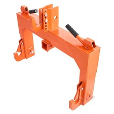 3-Point Quick Hitch with 2" Receiver Category 1 & 2 Tractor Hitch 3000lb Orange