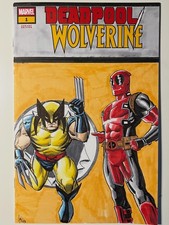 Deadpool/Wolverine #1 copertina schizzo Marvel con arte Jon Williams