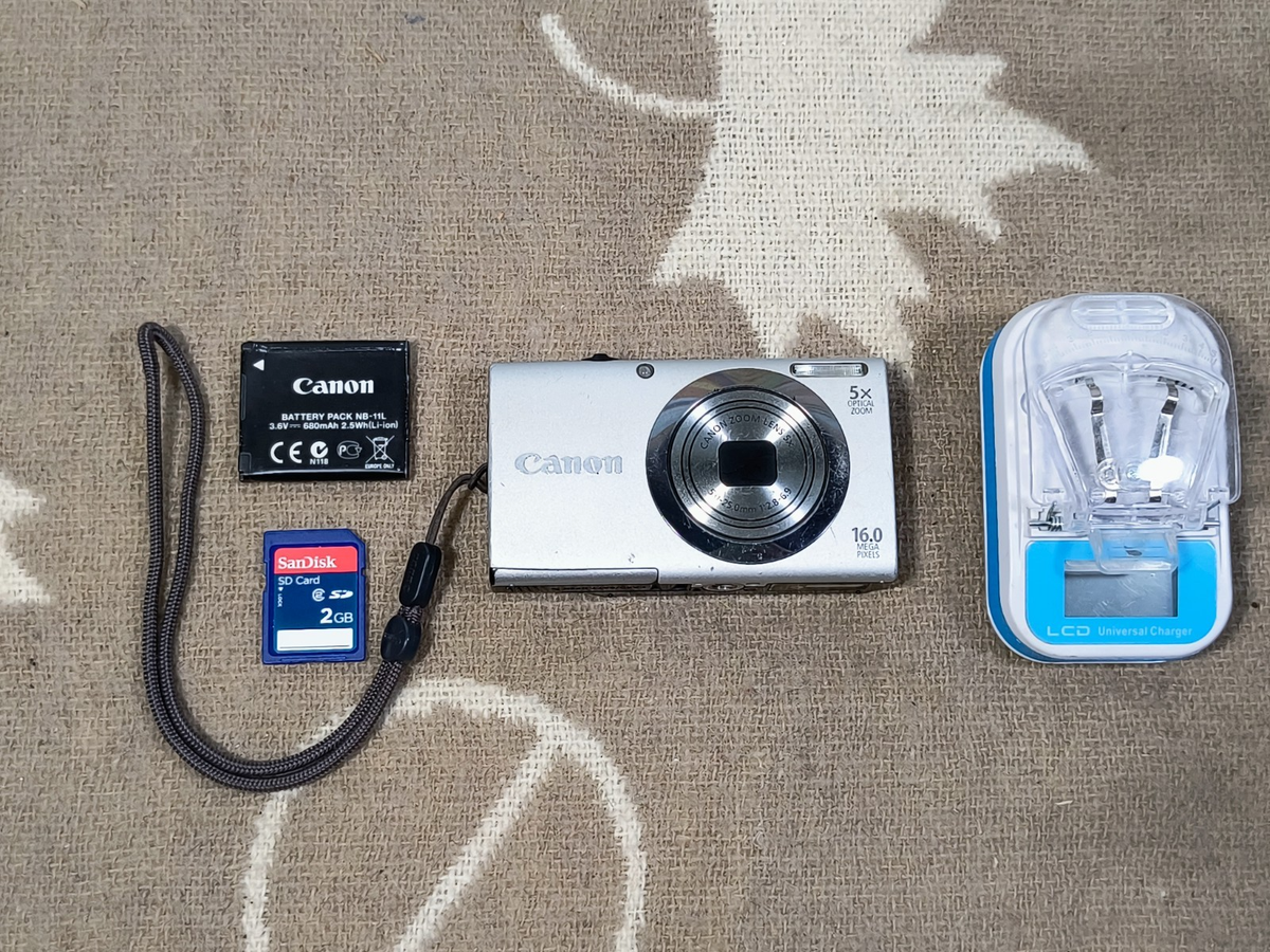 Canon PowerShot A2300 Digital Camera Silver for sale