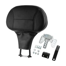 Detachable Quick Release Adjustable Plug-in Driver Rider Backrest Pad For Harley