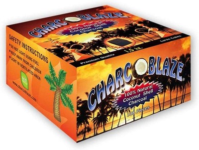Charcoblaze Hookah Coals - Large Cubes, Box of 108 Pieces (1.5kg)
