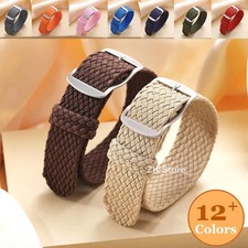 Nylon Watch Strap Perlon Woven One Piece Replacement Band 18mm 20mm 22mm