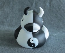 Accoutrements Devil Duckie Rare Black and White Yin Yang 2000
