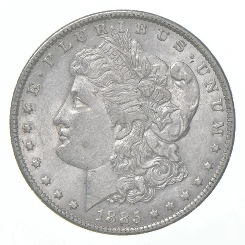AU+ 1885-O Morgan Silver Dollar (1 coin) *0759